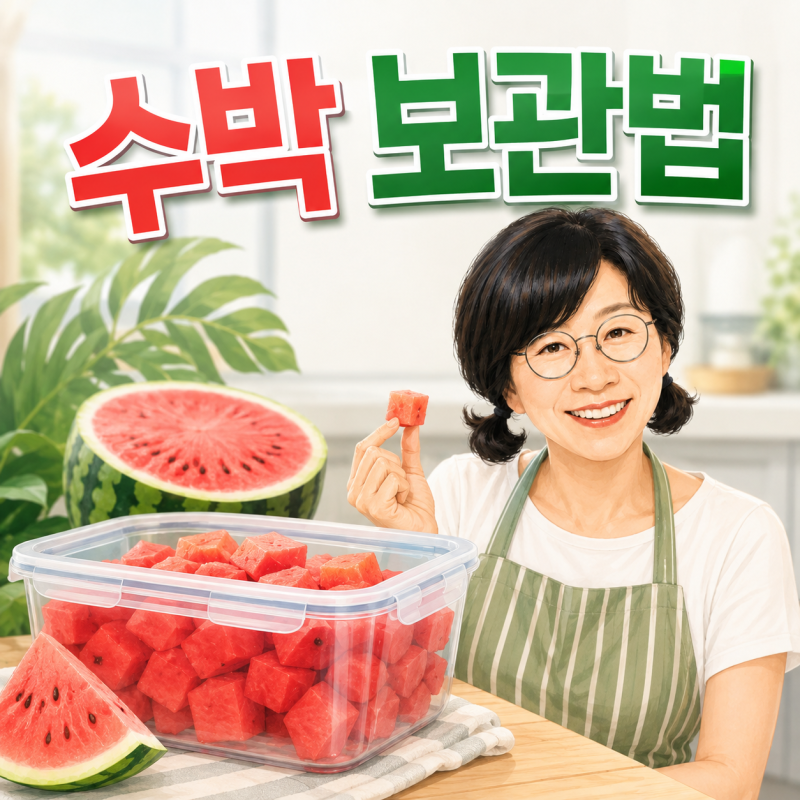 수박 보관법, 랩 대신 이 템 조합이면 첫 맛 그대로