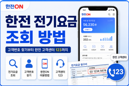 한전 전기요금 조회 방법 총정리｜한전ON 고객번호 없이 확인 가능한가?