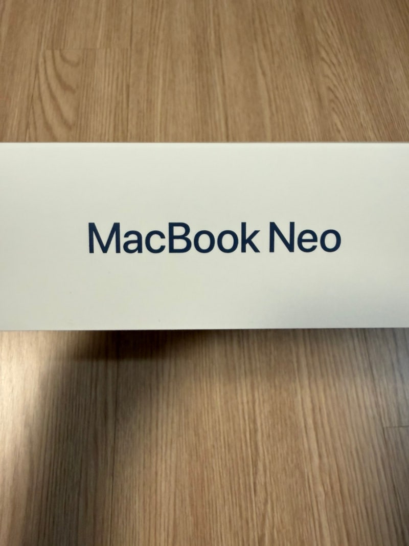 맥북 네오 Mac Book Neo 512G 터치 ID 인디고 구입기
