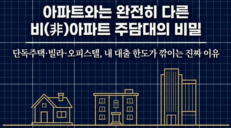 부동산담보대출 집 종류별 한도와 조건 차이점