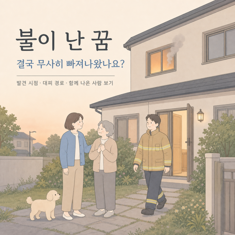 불이 난 꿈, 결국 무사히 빠져나왔나요? 19가지 풀이