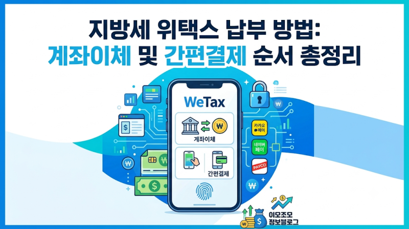 지방세 위택스 납부 방법: 계좌이체 및 간편결제 순서 총정리