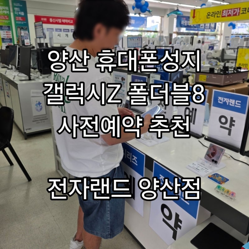 양산휴대폰성지 전자랜드 양산점 폴드8 레전드 혜택 당장 달려가야하는 이유 오픈런 후기