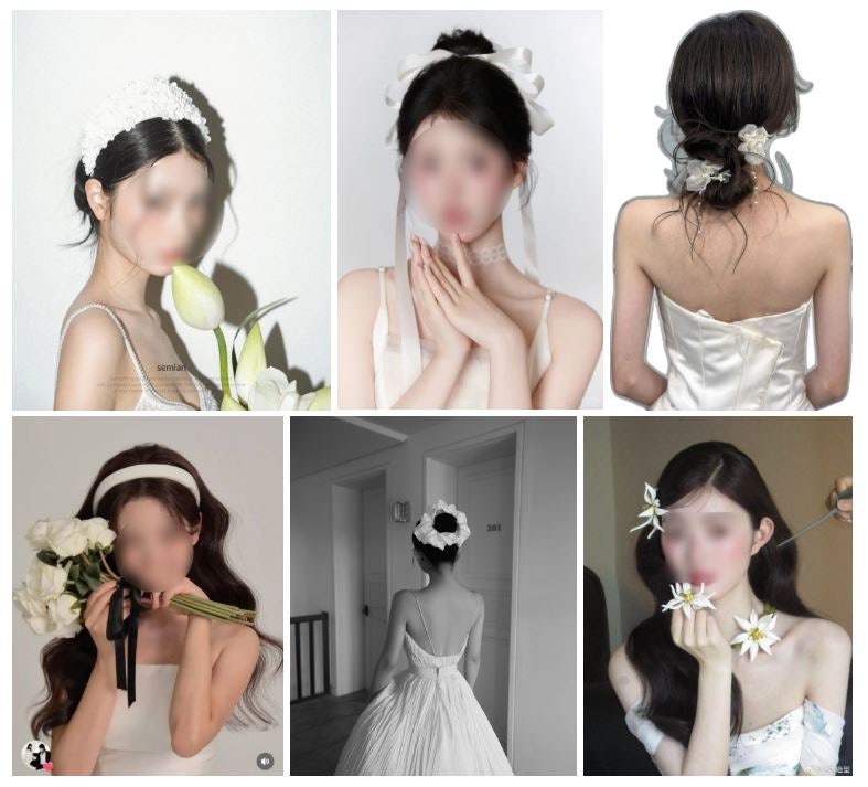 ⋮[ W13 ] 웨딩촬영 헤어변형 횟수 및 선정 꿀팁 _ 미들번 + 반묶음 가시번