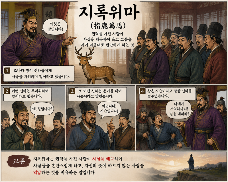 지록위마(指鹿爲馬)