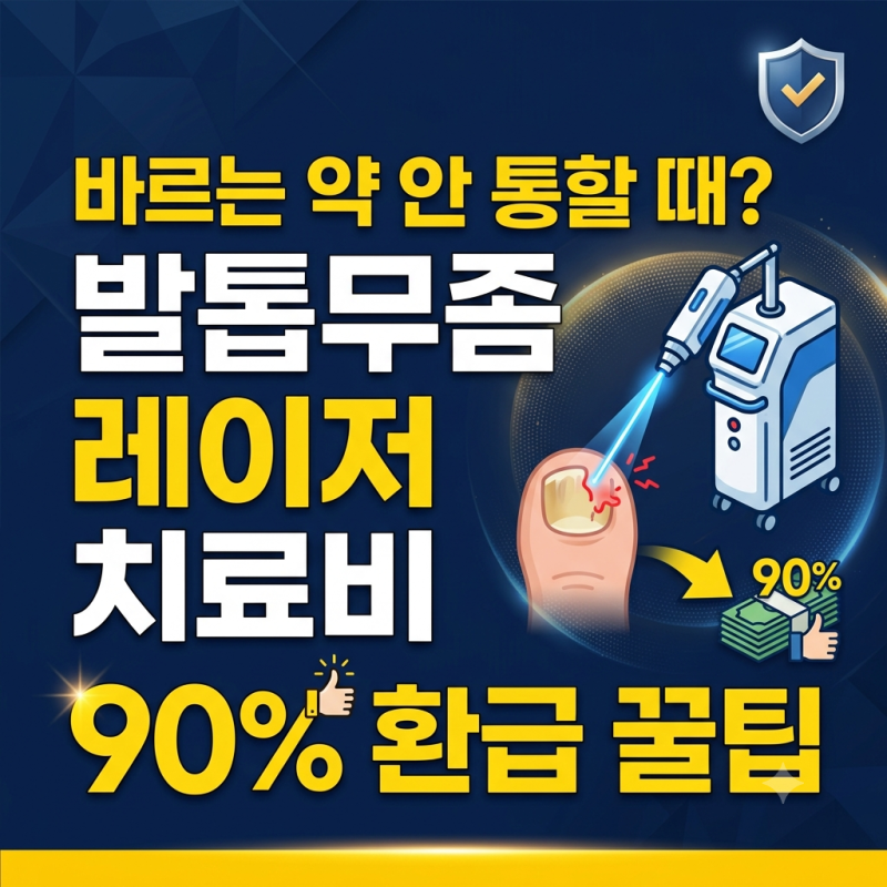 발톱무좀 레이저 치료 비용과 실비 청구 서류 조건은?