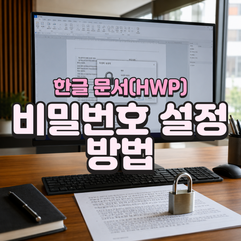 한글 문서 비밀번호 설정 방법! HWP 파일 안전하게 보호하는 가장 쉬운 방법
