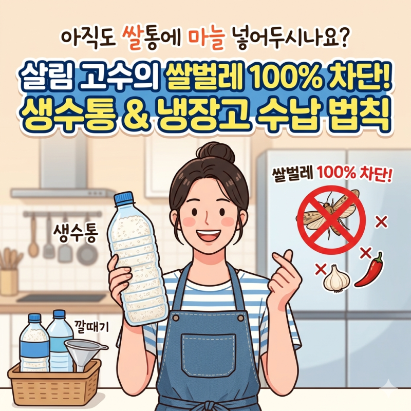 아직도 쌀통에 마늘 넣어두시나요? 무더위 여름철 쌀벌레 100% 차단하는 살림 고수의 반전 수....