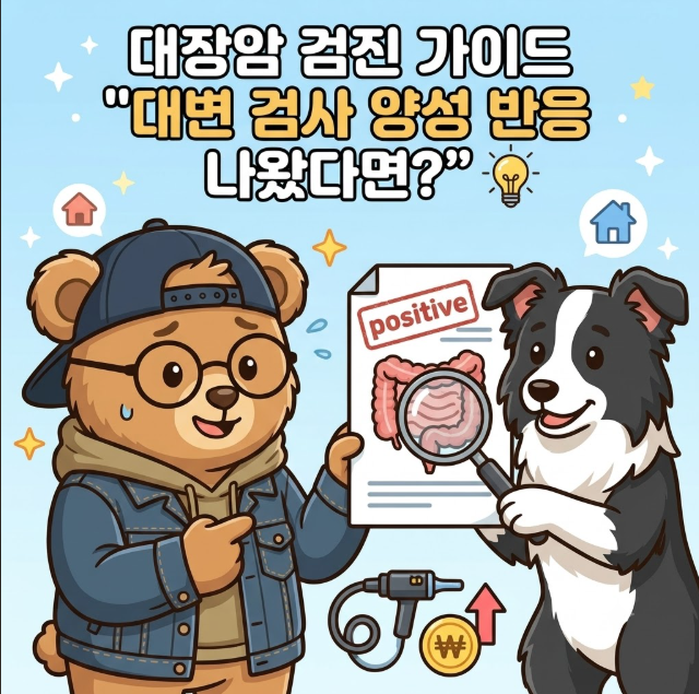 [대장암 검진 가이드] "대변 검사 양성 반응 나왔다면?" 2차 대장내시경 비용 지원 & 용종 절제....