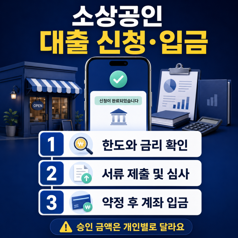 카카오뱅크 비대면 4천만원 소상공인 신용대출 입금 방법, 개인사업자 대출 비교 신청 조건