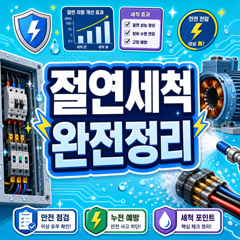 절연세척 꼭 해야 하는 이유와 방법