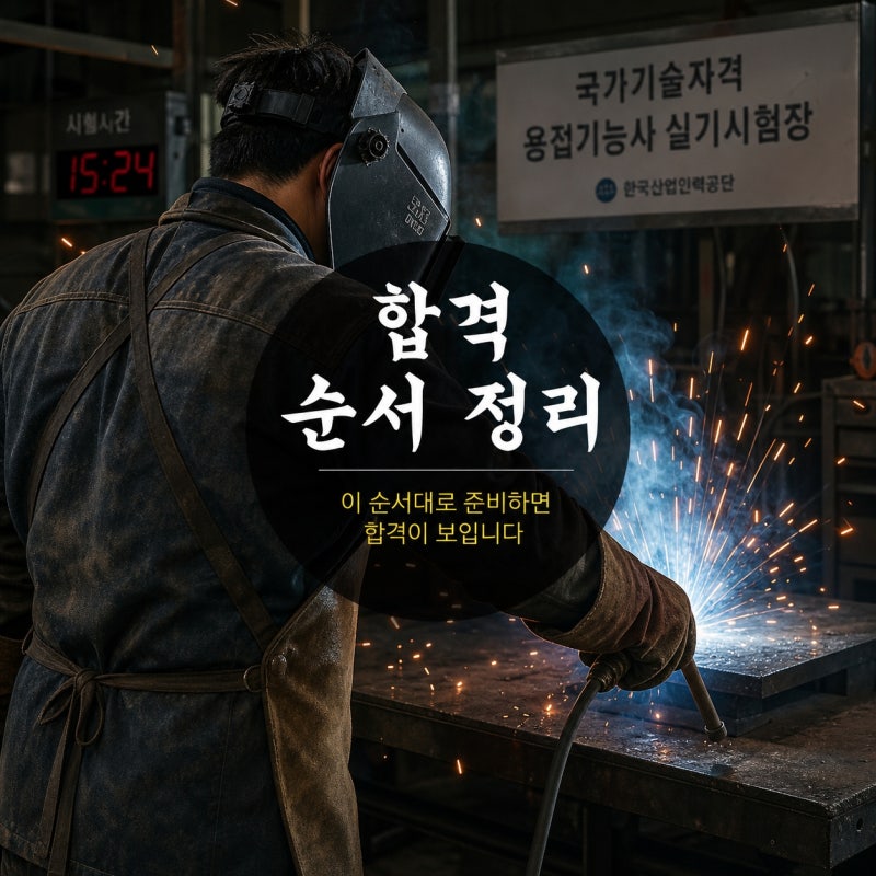 피복아크용접기능사 검정형 시험 일정·필기·실기 준비 순서