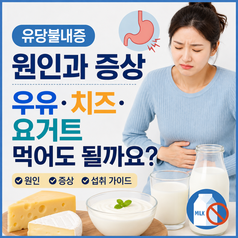 유당불내증 원인과 증상, 우유·치즈·요거트 먹어도 될까요?