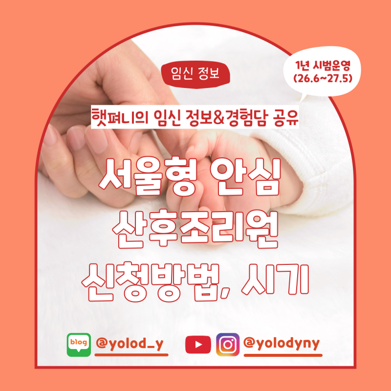 임신 정보 | 서울형 안심 산후조리원 신청방법, 신청시기 + 신청결과통보