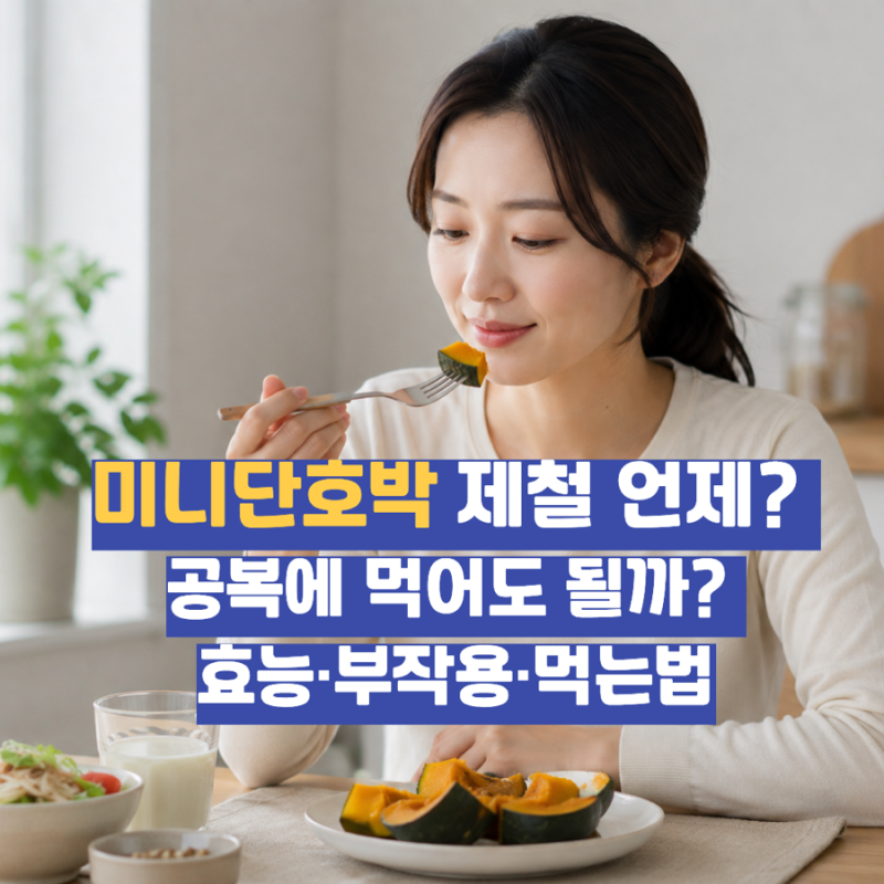 미니단호박 제철 언제? 공복에 먹어도 될까? 효능·부작용·먹는법