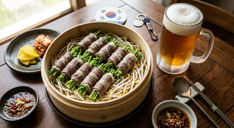 차돌박이 미나리 찜 레시피와 수제 IPA 맥주 페어링