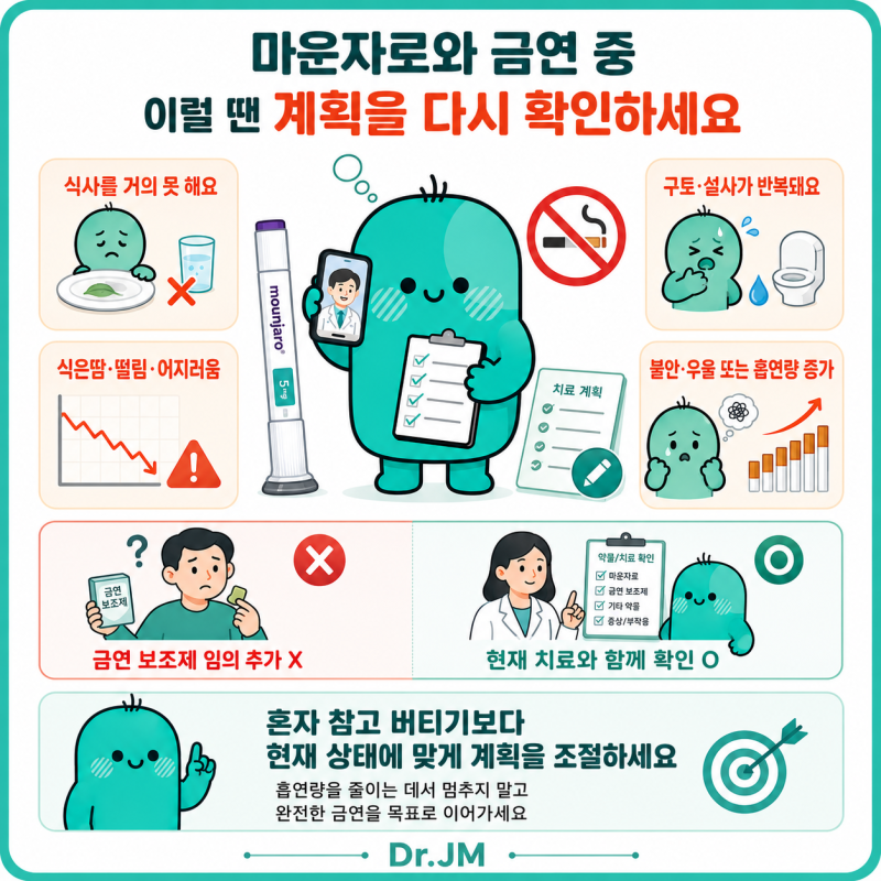 마운자로흡연, 효과가 떨어질까? 흡연자가 알아야 할 3가지
