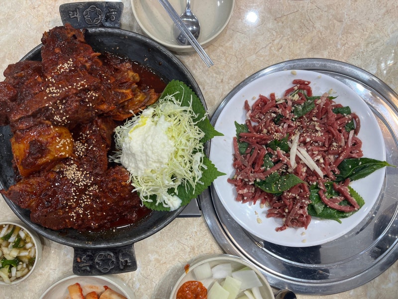 노원맛집 태능감자탕 노원본점, 매콤무쇠뼈구이부터 볶음밥까지 즐긴 내돈내산 후기