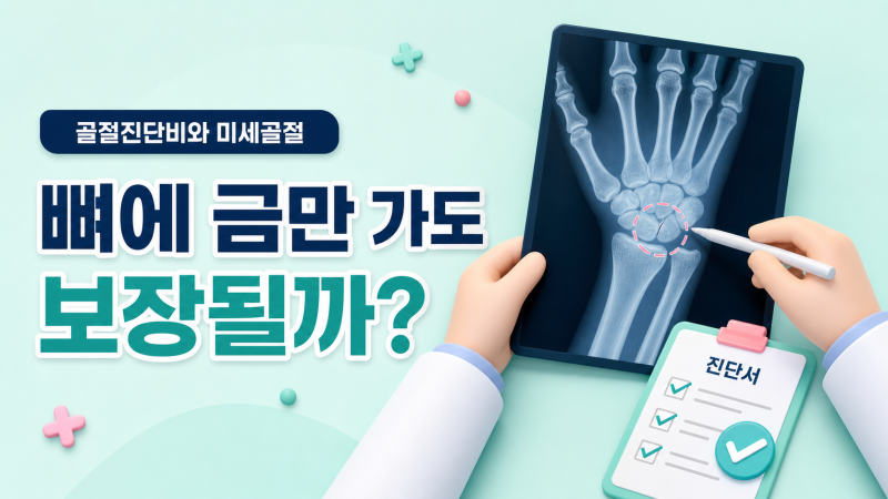 골절진단비, 뼈에 금만 가도 보험금을 받을 수 있을까요?