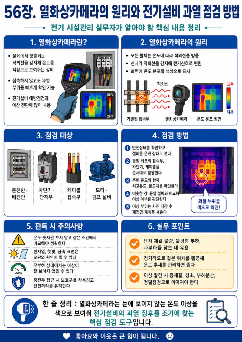 제 56장 열화상카메라의 원리와 전기설비 과열 점검 방법