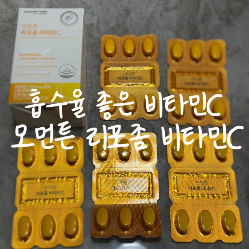 흡수율 좋은 비타민C 모먼튼 리포좀 비타민C 추천 후기