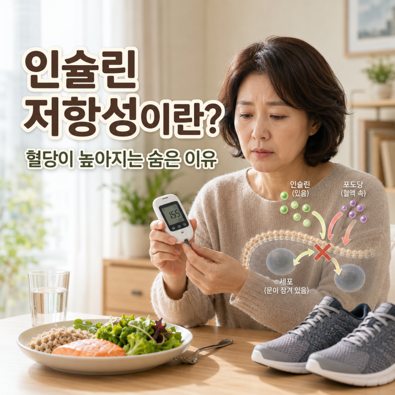 인슐린 저항성이란? 원인·증상·검사·개선 방법 총정리