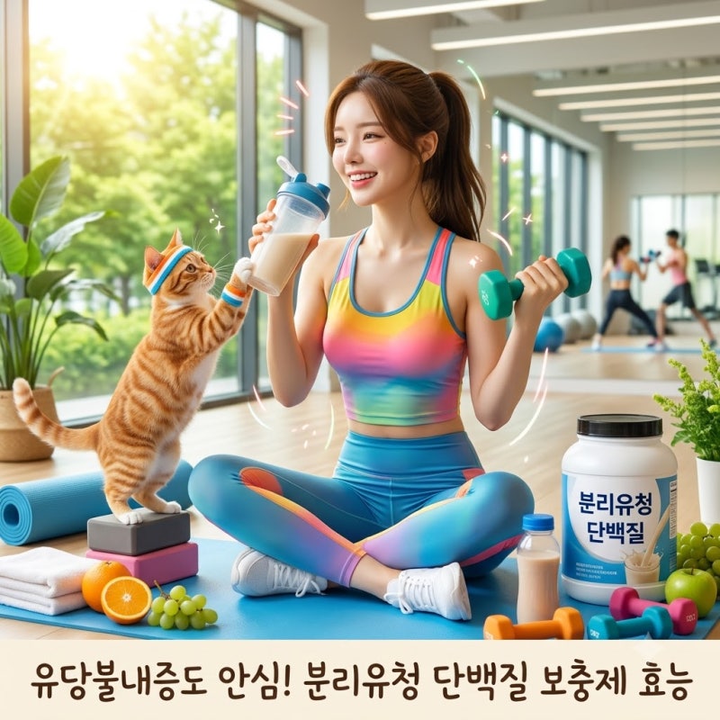 유당불내증도 안심! 분리유청 단백질 보충제 효능과 올바른 선택법