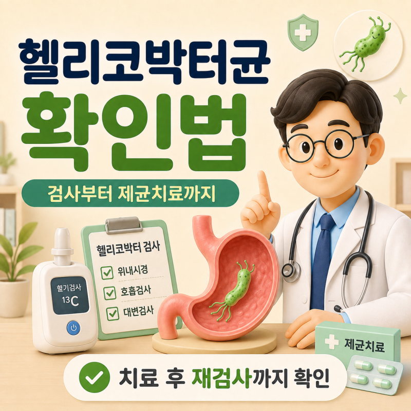 헬리코박터균은 어떻게 확인할까? 검사·제균치료 기준