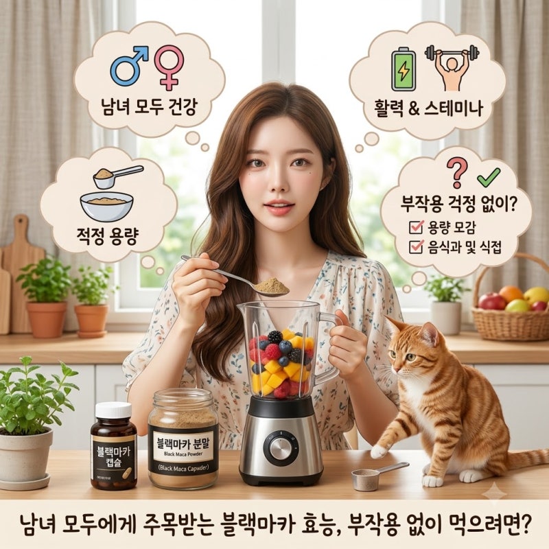 남녀 모두에게 주목받는 블랙마카 효능, 부작용 없이 먹으려면?