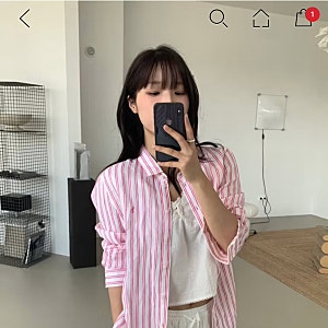 헤지스 여성 린넨 셔츠 핑크 스트라이프 내돈내산 후기｜여름 데일리 셔츠 추천