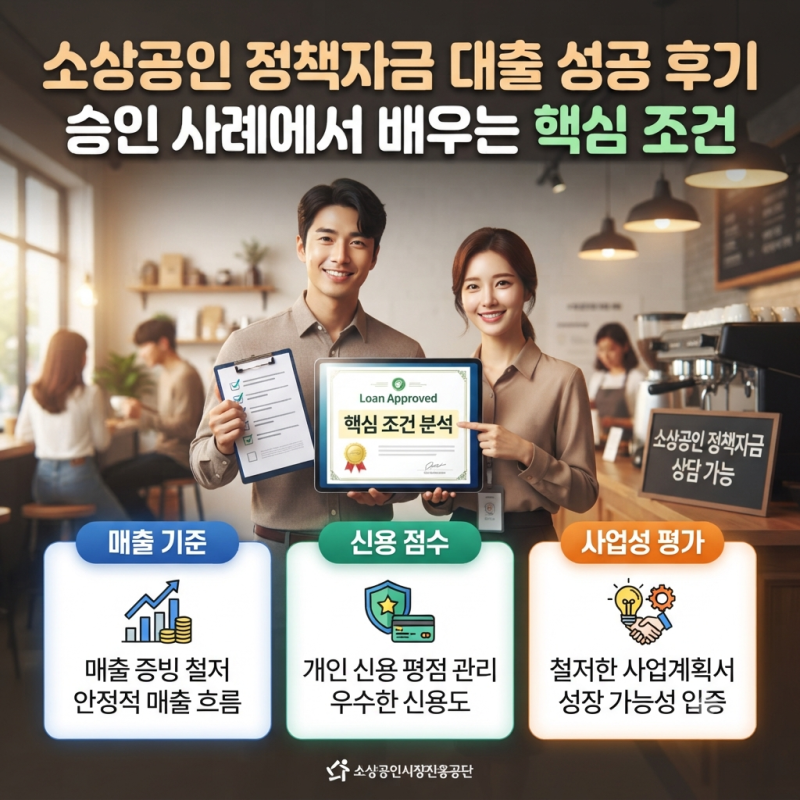 소상공인 정책자금 대출 후기, 승인 사례에서 확인할 조건