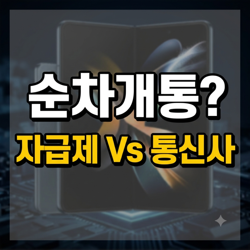 갤럭시 폴드8 순차개통 뭔뜻?… 자급제 vs 통신사폰 유심 꽂아도 안되는이유