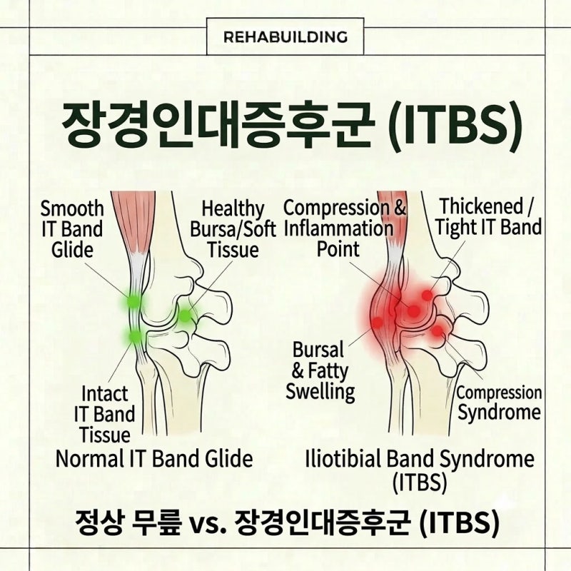 러닝 후 무릎 바깥쪽 통증, 장경인대증후군 원인과 근거 중심 재활 3단계 루틴