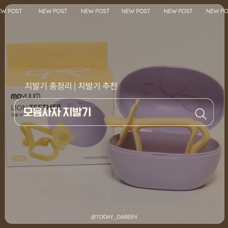아기 치발기 정보 총정리(치발기 사용시기 등) 및 모윰 스타터 손목 치발기 추천