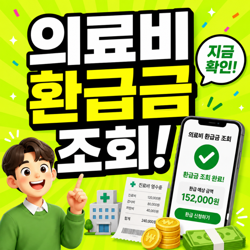 의료비 환급금 조회 방법 건강보험공단 본인부담금 환급 신청기간 3년 주의