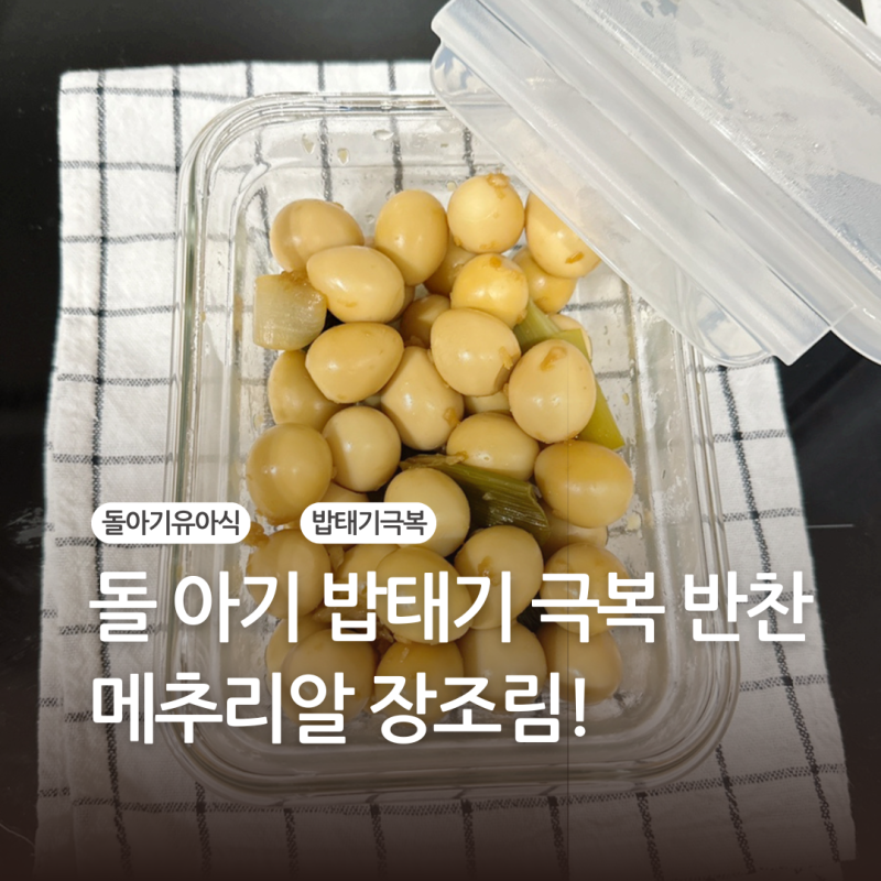 돌 아기 밥태기 극복! 유아식 반찬 메추리알 장조림 레시피