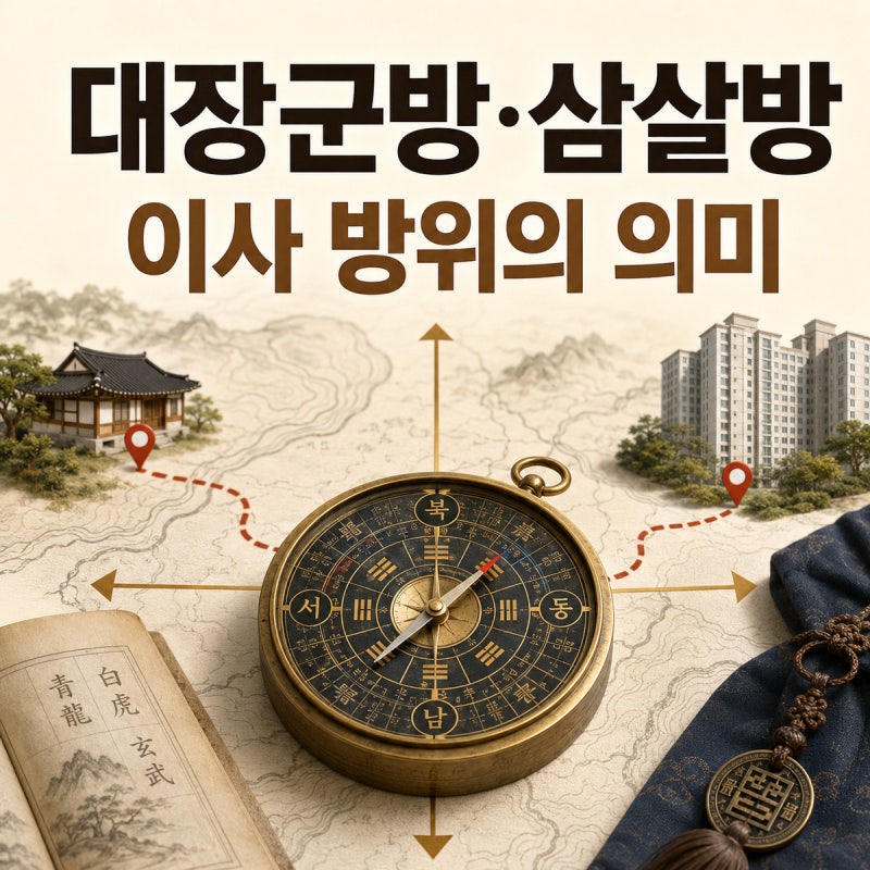 ↗️ 대장군방과 삼살방이란 무엇인가｜이사·집수리 방위와 차이 총정리