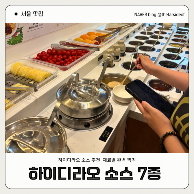 [하이디라오 소스 추천] 실패 없는 최애 소스 조합 7종 레시피 & 재료별 완벽 찍먹 팁