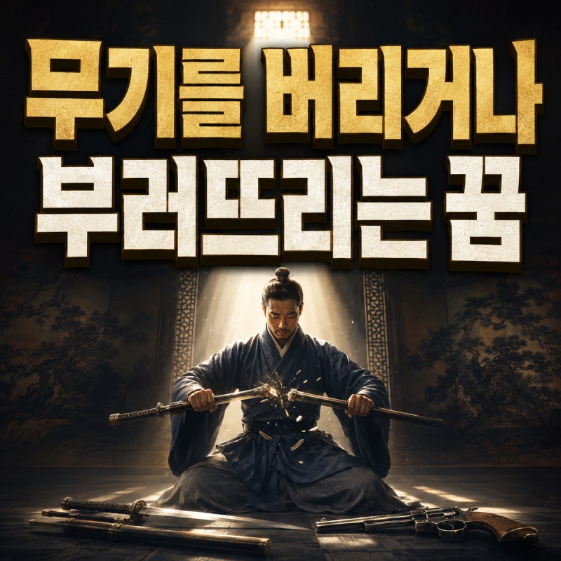 무기를 버리거나 부러뜨리는 꿈의 해몽｜칼·총을 내려놓는 꿈의 의미