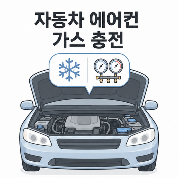 자동차 에어컨 가스 충전 금액과 충전 주기, 확인할 기준 요약