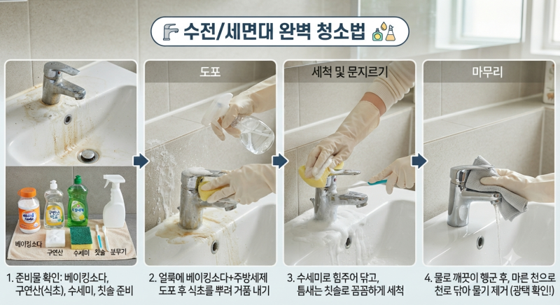 수전/세면대청소법