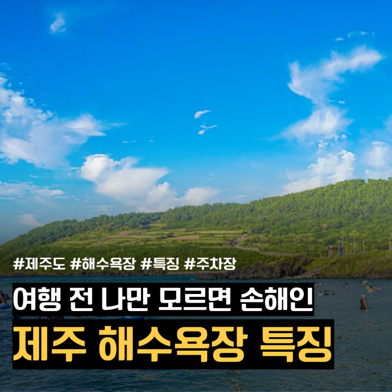 2026 제주도 동쪽 해수욕장 특징과 개장일 폐장일 운영 기간 총정리
