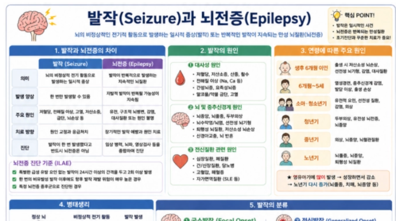 [성인간호학] 03. 발작(Seizure)과 뇌전증(Epilepsy)