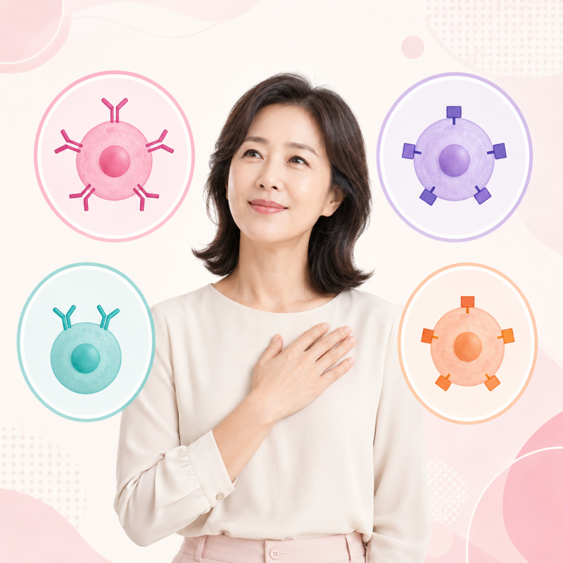 수용체에 따른 유방암 4가지(호르몬 양성 허투her2 음성, 호르몬 양성 허투her2 양성, 호르몬 음....