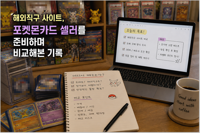 해외직구 사이트, 포켓몬카드 셀러를 준비하며 비교해본 기록