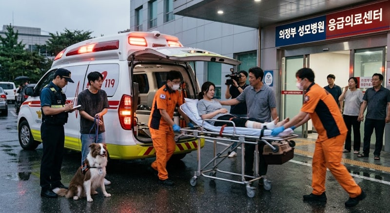 개에게 물려 119구급차에 실려간 환자건수가 매년1800명 법률상 견주 배상책임 인정 (피해보상....