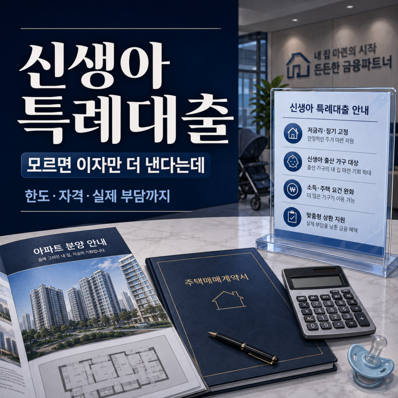 "모르면 이자만 더 낸다는데" 신생아 특례대출 대체 뭐가 좋나