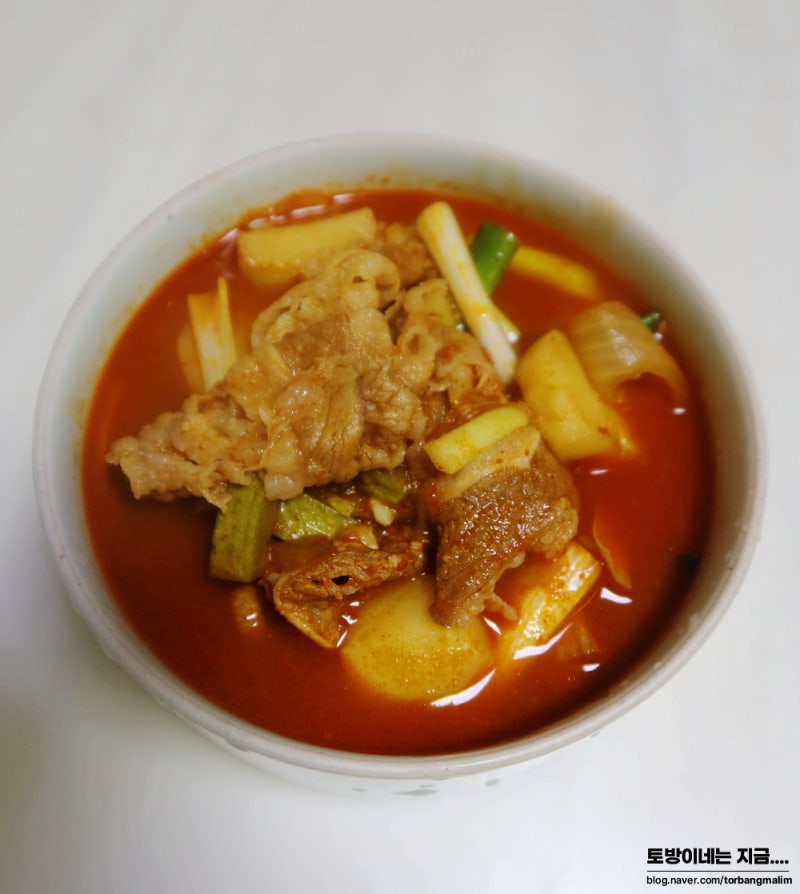 감자 애호박 고추장찌개 레시피 얼큰 찌개요리
