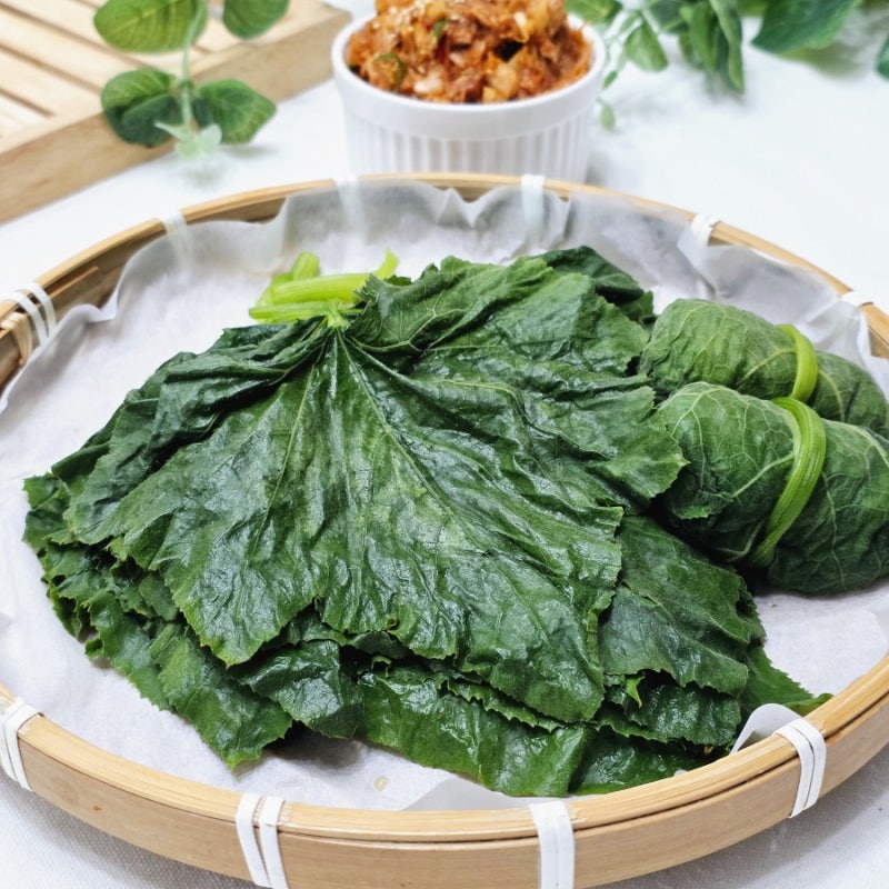 제철 호박잎 찌는 법, 참치쌈장 하나면 밥도둑 쌈밥 완성