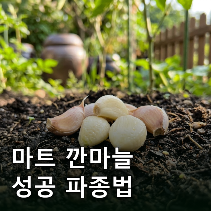 "마트 깐마늘 심어도 될까?" 가을 김장 마늘 파종 소독법